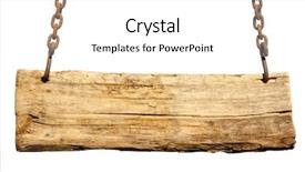  Presentation with wood - Slide deck consisting of wood sign background and a white colored foreground