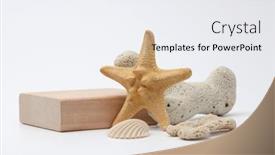  Presentation with wood gray - PPT layouts consisting of wood-stack-cube-platform-podium background and a sky blue colored foreground