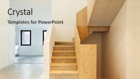  Presentation with interior - PPT layouts having doughnuts fried in oil lie in the plate closeup background and a coral colored foreground