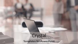  Presentation with laptop computers around the world backgroun - Cool new presentation theme with wood tech - background image laptop backdrop and a light gray colored foreground