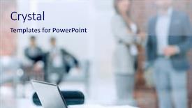  Presentation with modern tech - Colorful slide set enhanced with wood tech - background image of a desktop backdrop and a sky blue colored foreground