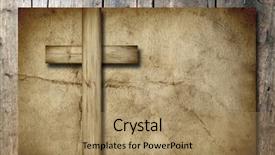  Presentation with aged wood - PPT theme enhanced with grunge faith holiday god religious background and a coral colored foreground