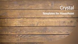  Presentation with wood texture - Audience pleasing PPT theme consisting of wood texture background old panels backdrop and a coral colored foreground