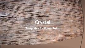  Presentation with wood texture - PPT theme enhanced with wood texture made from cement background and a coral colored foreground