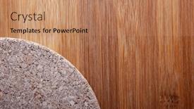  Presentation with wood texture - Presentation design enhanced with wood-texture-vintage-background-top background and a coral colored foreground