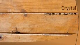  Presentation with lumber - PPT theme consisting of wood texture with horizontal lumber placement background and a gold colored foreground