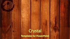  Presentation with wood texture - PPT theme consisting of wood texture background and a tawny brown colored foreground