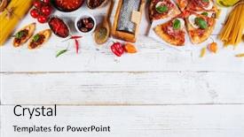  Presentation with free frames - Presentation featuring wood top view free background and a white colored foreground