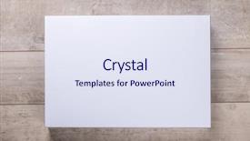  Presentation with square wall frame - Audience pleasing slide deck consisting of wood wall and blank frame backdrop and a sky blue colored foreground