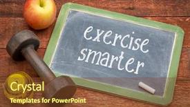  Presentation with barn wood - Audience pleasing slide deck consisting of wood with a dumbbell apple backdrop and a tawny brown colored foreground