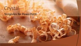  Presentation with wood tools - Presentation design with wood working desk beautiful wood background and a coral colored foreground
