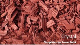  Presentation with playground - Cool new presentation theme with woodchips-for-covering-wooden-pieces backdrop and a tawny brown colored foreground