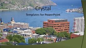  Presentation with newfoundland - Presentation consisting of view of st john's background and a teal colored foreground