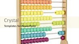  Presentation with colorful - Audience pleasing slides consisting of wooden-abacus-with-colorful-beads backdrop and a blonde colored foreground