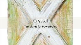  Presentation with alphabet - PPT layouts with wooden alphabet block letter x background and a soft green colored foreground