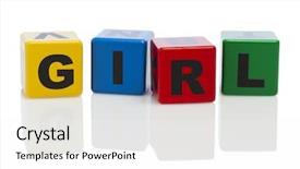  Presentation with wooden building blocks - PPT layouts enhanced with wooden alphabet building blocks background and a white colored foreground