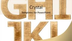  Presentation with alphabet - Colorful slide deck enhanced with wooden alphabet letters backdrop and a lemonade colored foreground