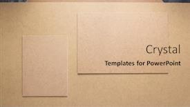  Presentation with texture - PPT theme with wooden-and-fiberboard-background-board background and a coral colored foreground