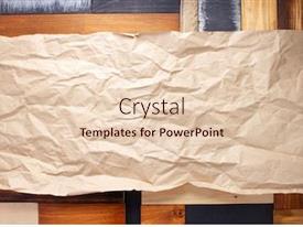Wooden And Paper Background Plank PPT template 60 | CrystalGraphics
