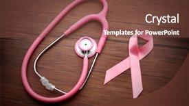  Presentation with breast cancer - Cool new presentation theme with wooden background breast cancer backdrop and a  colored foreground