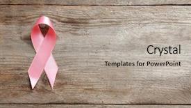  Presentation with breast cancer diagnosis - Beautiful PPT theme featuring wooden background breast cancer backdrop and a light gray colored foreground