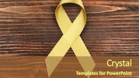  Presentation with childhood cancer - Slide deck consisting of wooden background children cancer background and a tawny brown colored foreground