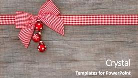  Presentation with christmas card - Slide deck with wooden background for a christmas background and a gray colored foreground