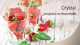  Presentation with rustic healthy - Colorful presentation design enhanced with wooden background healthy sweet food backdrop and a lemonade colored foreground