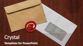  Presentation with wooden english letters alphabet - Cool new theme with wooden background table internet correspondence backdrop and a tawny brown colored foreground