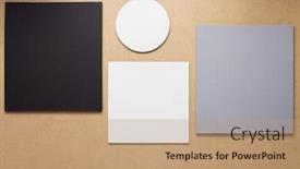  Presentation with frame - Presentation design with wooden-background-texture-and-frame background and a coral colored foreground