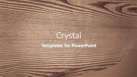  Presentation with texture - Cool new PPT theme with wooden-background-texture-of-table backdrop and a coral colored foreground