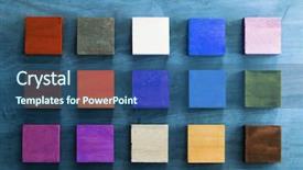  Presentation with blue orange white - PPT layouts with wooden background vivid colors orange background and a ocean colored foreground