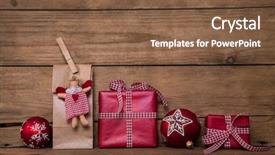  Presentation with christmas angel - PPT layouts having wooden background with angel background and a tawny brown colored foreground