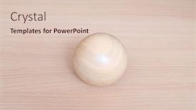  Presentation with geometry - Slide set having wooden-ball-geometric-model-shape background and a lemonade colored foreground