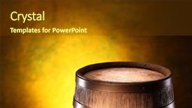  Presentation with wine barrel - Slides having failure attacked hacked virus abend background and a red colored foreground