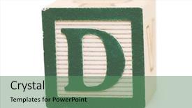  Presentation with brown sugar isolated on white - Slides featuring wooden blocks - cubes with letters isolated background and a ocean colored foreground