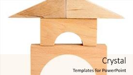  Presentation with white house - Presentation featuring mesh fabric texture crumpled fabric background and texture background and a gray colored foreground