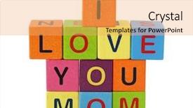  Presentation with blocks - Amazing presentation theme having wooden blocks isolated on white backdrop and a yellow colored foreground