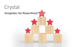  Presentation with five star - Presentation design featuring wooden-blocks-with-the-five background and a white colored foreground