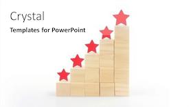  Presentation with five star - PPT layouts featuring wooden-blocks-with-the-five background and a white colored foreground