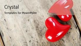  Presentation with yin yang - Beautiful PPT theme featuring wooden board - yin-yang backdrop and a soft green colored foreground