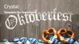  Presentation with oktoberfest - Audience pleasing presentation consisting of wooden board background for oktoberfest backdrop and a gray colored foreground