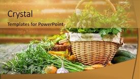  Presentation with old style - Slides enhanced with wooden board in rustic style background and a yellow colored foreground