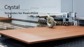  Presentation with furniture industry - PPT layouts enhanced with production manufacture and woodworking industry background and a lemonade colored foreground