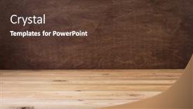  Presentation with texture - Beautiful PPT layouts featuring wooden-board-table-background backdrop and a tawny brown colored foreground