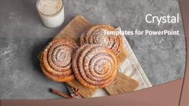  Presentation with cinnamon - Amazing presentation design having wooden board with sweet cinnamon backdrop and a gray colored foreground