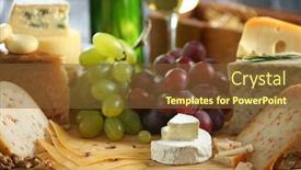  Presentation with wooden board empty table top - Amazing slide deck having wooden-board-with-variety backdrop and a  colored foreground