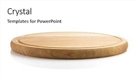  Presentation with airport boarding board - Audience pleasing slide deck consisting of wooden boards - pizza board isolated on white backdrop and a white colored foreground