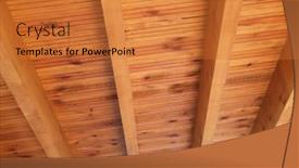  Presentation with natural - Theme having wooden-boards-ceiling-made background and a  colored foreground