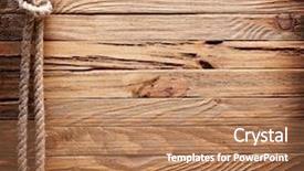  Presentation with ship rope - Colorful PPT theme enhanced with wooden boards with ship backdrop and a coral colored foreground
